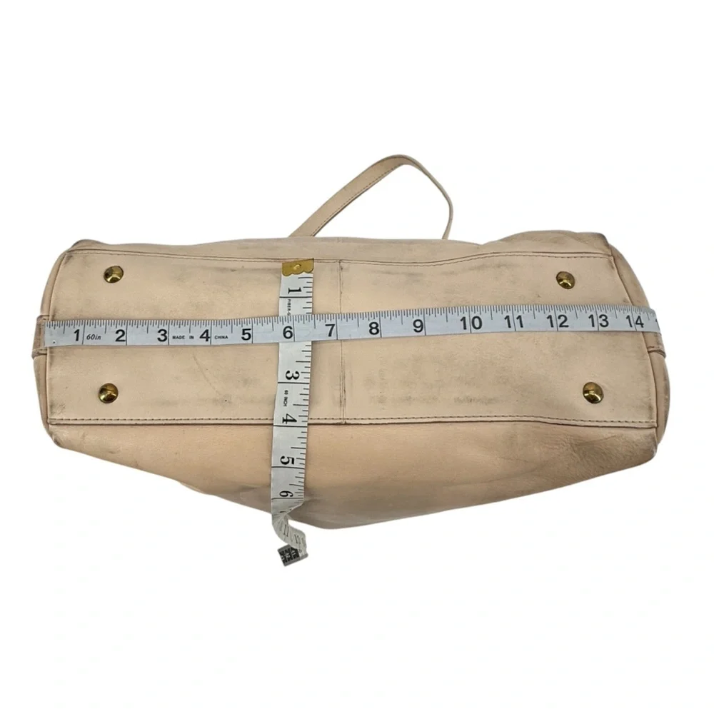 Frye Cream Leather Llana Tote Shoulder Bag